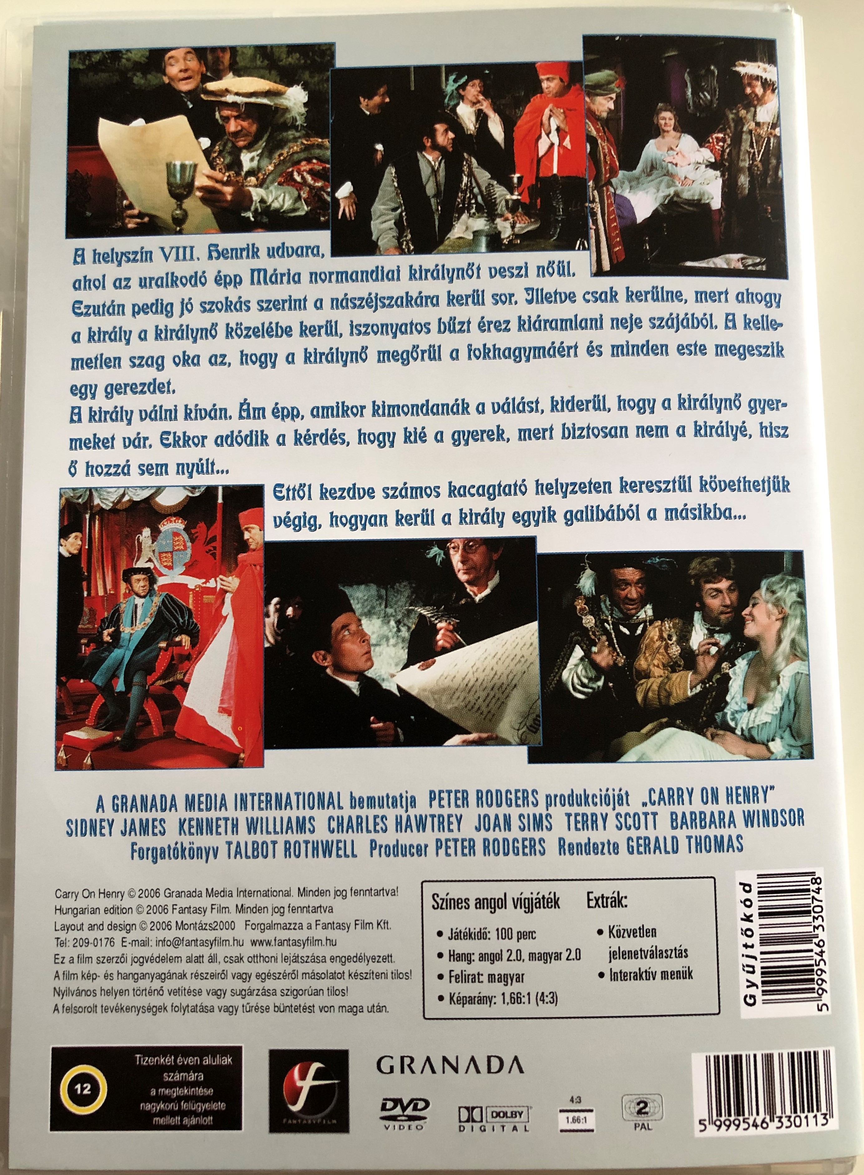 Carry on Henry DVD 1971 Folytassa Henry vagy találkozik a bárdommal 1